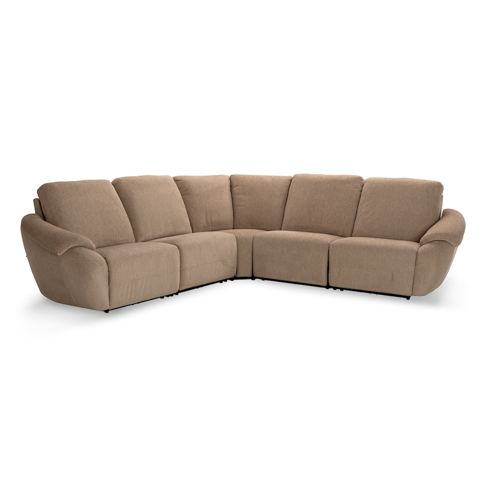 fontana tobacco sectional w recliner ap  