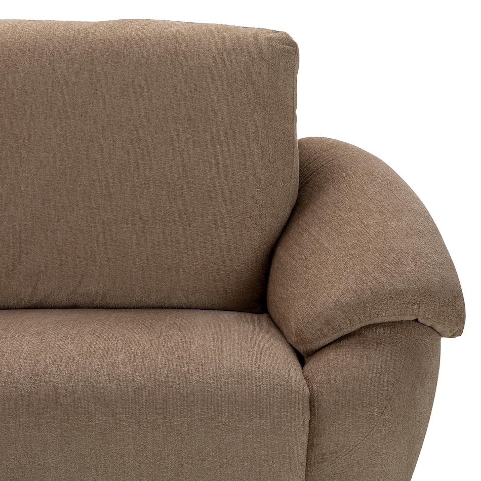 fontana tobacco sectional w recliner ap  