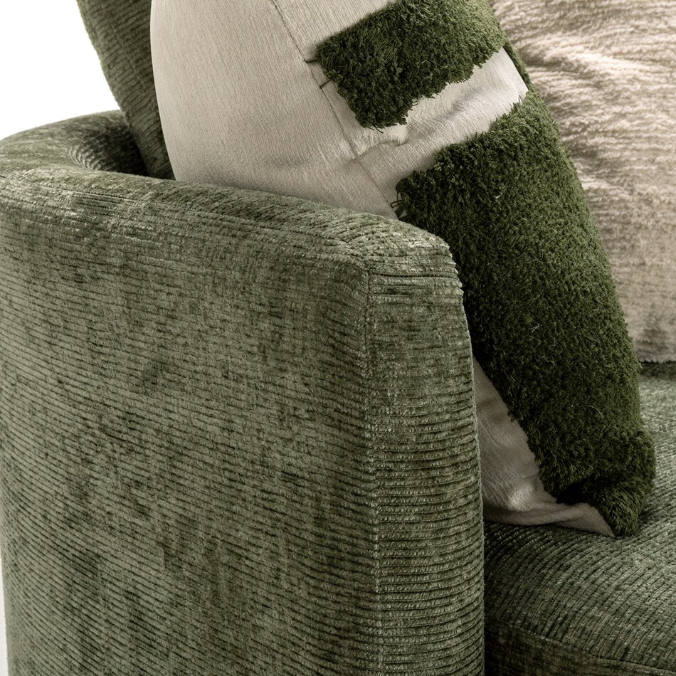 frederic herb green sectional stationary   