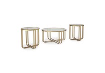 gold transitional casual tables   