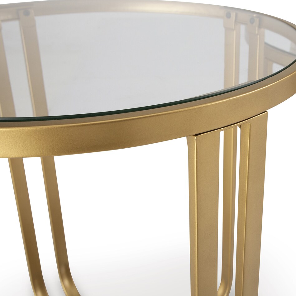 gold transitional casual tables   