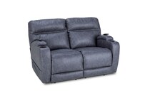 graphite casual transitional recl sofa   