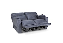 graphite casual transitional recl sofa   