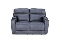 graphite casual transitional recl sofa   