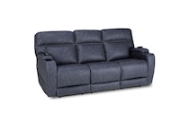 graphite casual transitional recl sofa   