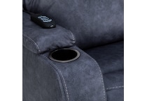 graphite casual transitional recl sofa   