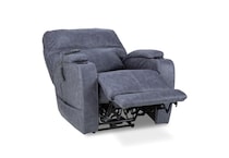 graphite casual transitional recl sofa   