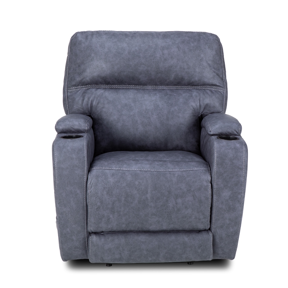 graphite casual transitional recl sofa   