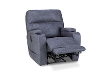 graphite casual transitional recl sofa   