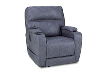 graphite casual transitional recl sofa   