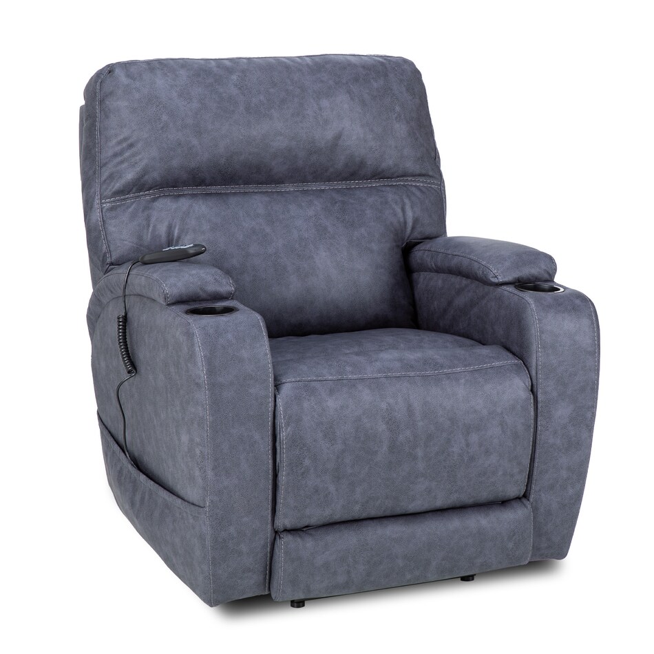 graphite casual transitional recl sofa   