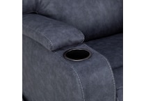 graphite casual transitional recl sofa   