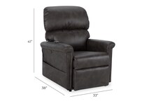 graphite wall recliner   