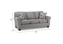 gray casual sofas   