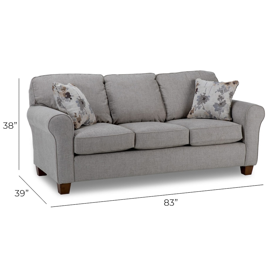 gray casual sofas   