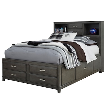 Kira Gray Storage Bed