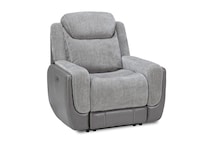 gray casual transitional recl sofa   