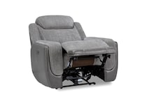 gray casual transitional recl sofa   