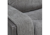 gray casual transitional recl sofa   