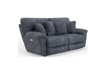 gray casual transitional recl sofa   