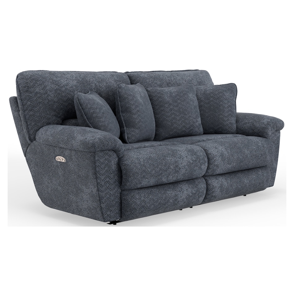 gray casual transitional recl sofa   