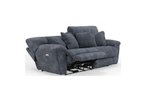 gray casual transitional recl sofa   