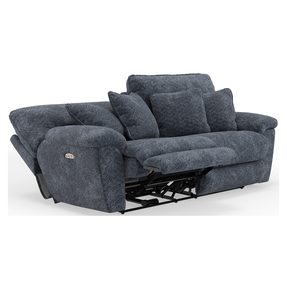 gray casual transitional recl sofa   