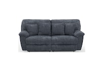 gray casual transitional recl sofa   