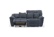 gray casual transitional recl sofa   