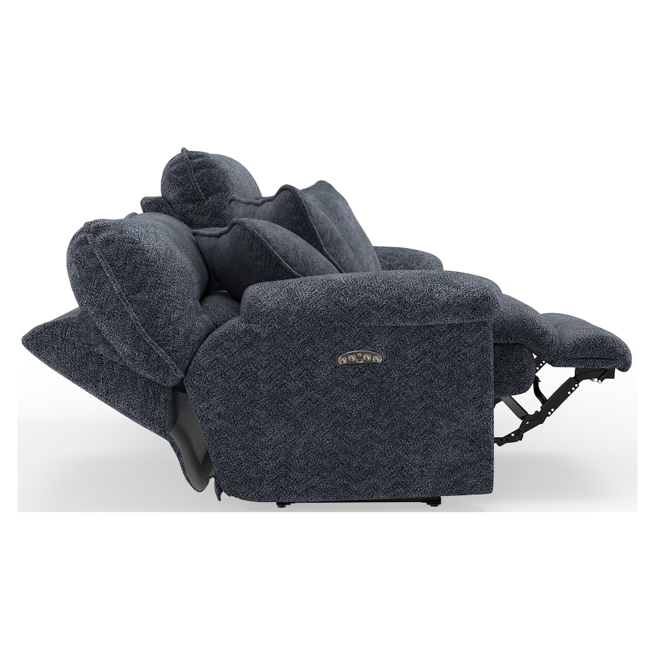 gray casual transitional recl sofa   