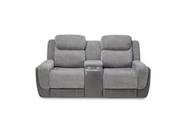 gray casual transitional recl sofa   
