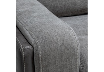 gray casual transitional recl sofa   