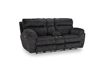 gray casual transitional recl sofa   