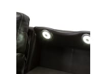 gray casual transitional recl sofa   
