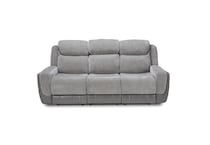 gray casual transitional recl sofa   