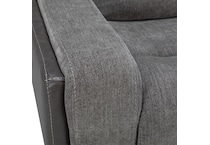 gray casual transitional recl sofa   
