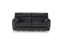 gray casual transitional recl sofa   