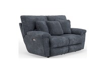 gray casual transitional recl sofa   