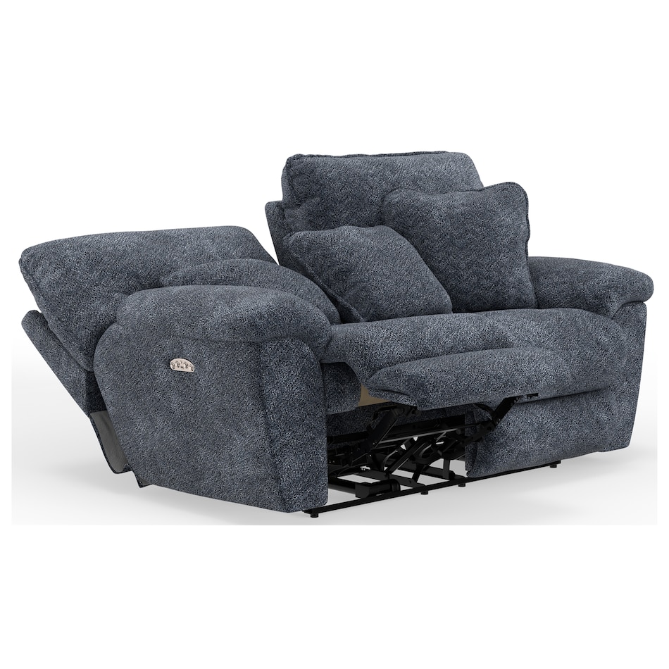 gray casual transitional recl sofa   