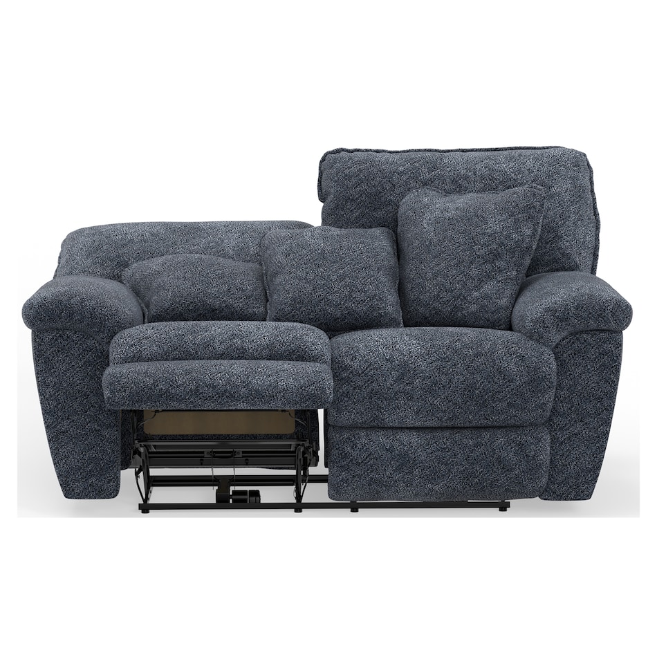 gray casual transitional recl sofa   
