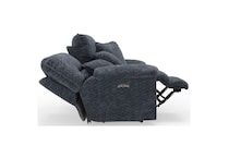 gray casual transitional recl sofa   