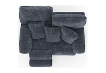 gray casual transitional recl sofa   