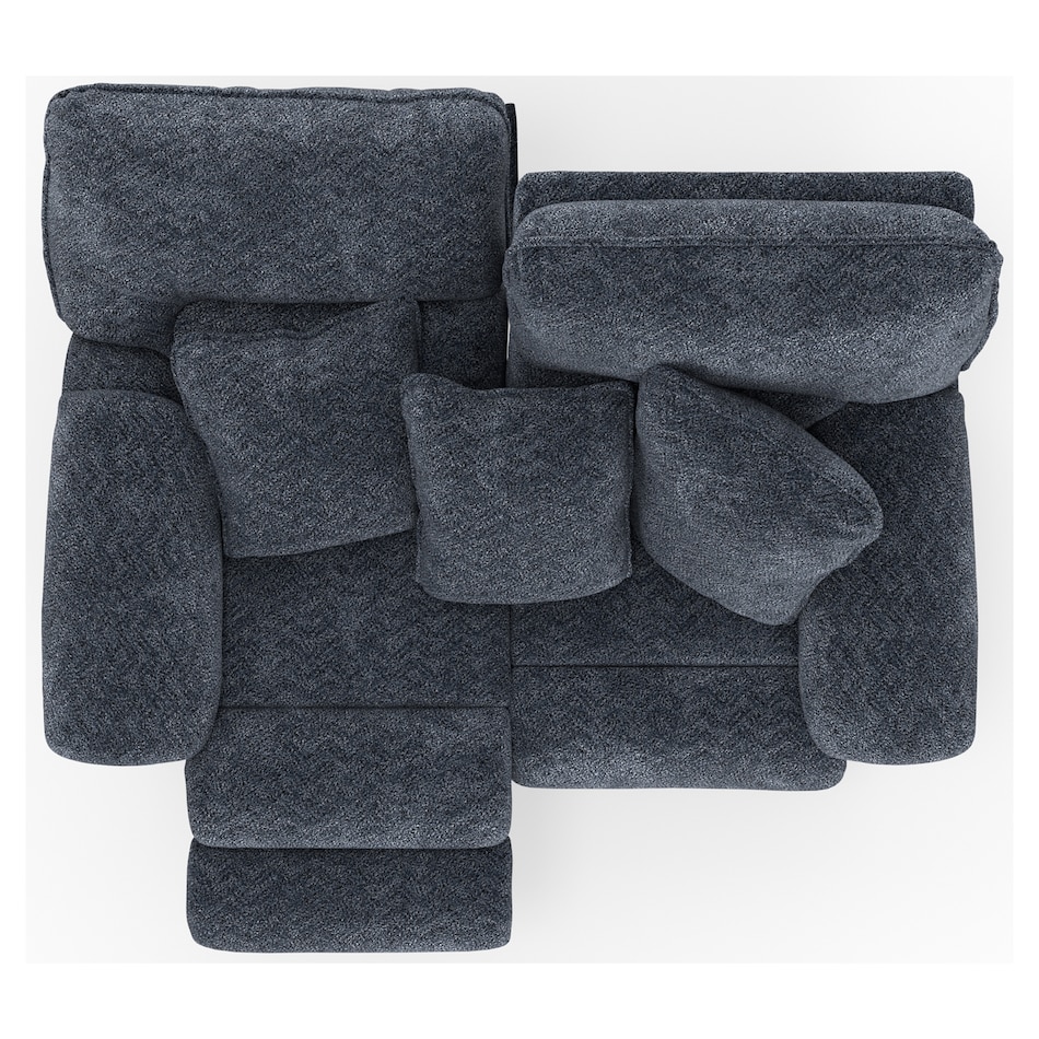 gray casual transitional recl sofa   