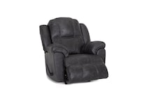 gray casual transitional recl sofa   