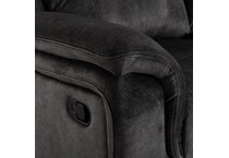 gray casual transitional recl sofa   