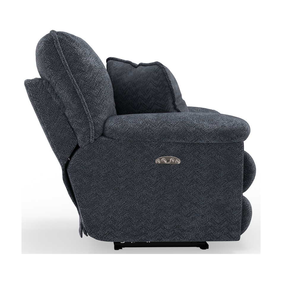 gray casual transitional recl sofa   