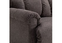 gray casual transitional recl sofa   