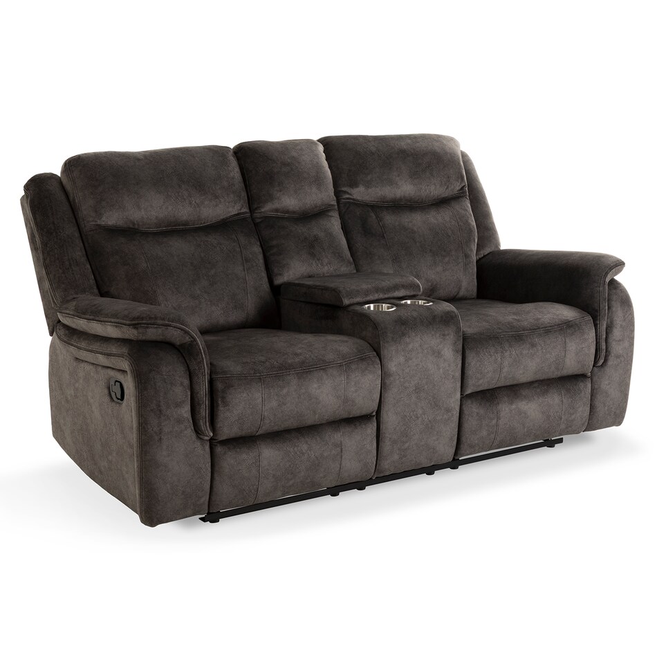 gray casual transitional recl sofa   