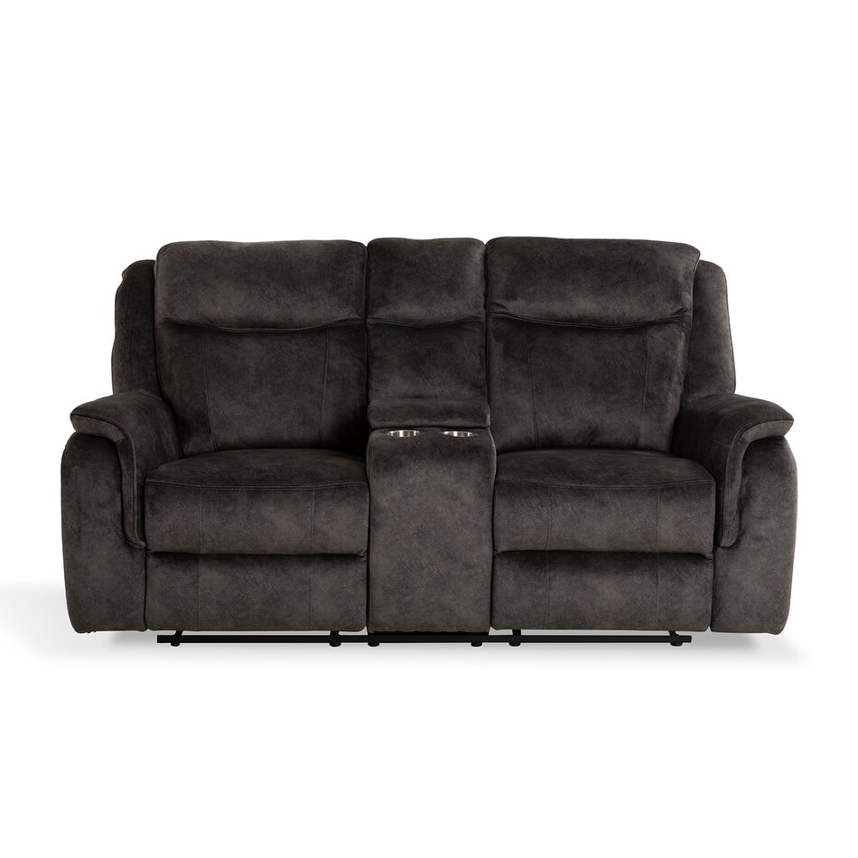 gray casual transitional recl sofa   