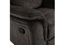 gray casual transitional recl sofa   